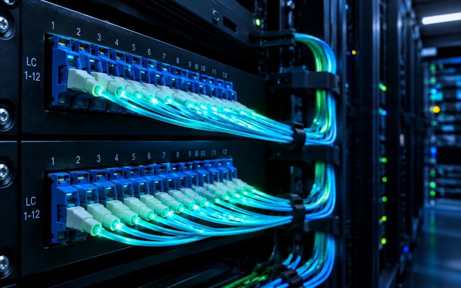 Fiber optik patch panel ve bağlantı konnektörleri